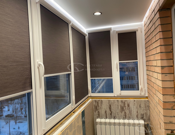 Портфолио Жалюзи на пластиковые окна без сверления