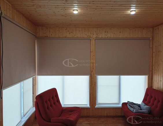 Портфолио Жалюзи на пластиковые окна без сверления