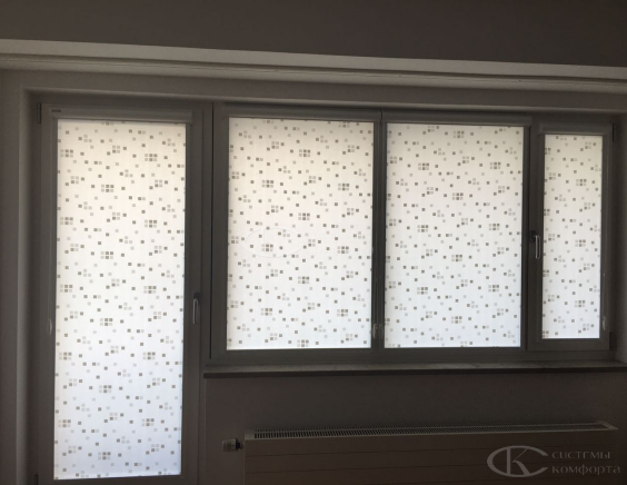 Портфолио Жалюзи на пластиковые окна без сверления