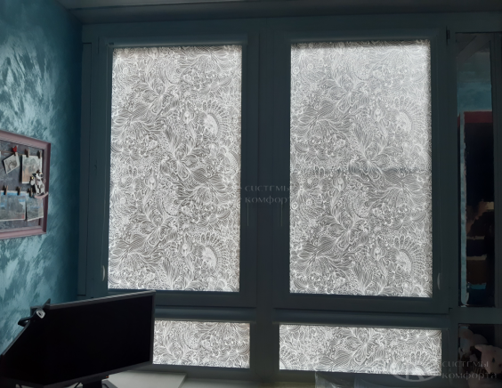 Портфолио Жалюзи на пластиковые окна без сверления