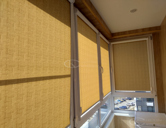 Портфолио Жалюзи на пластиковые окна без сверления