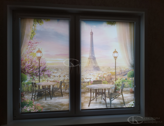 Портфолио Жалюзи на пластиковые окна без сверления