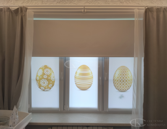 Портфолио Жалюзи на пластиковые окна без сверления