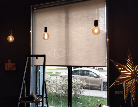 Портфолио Жалюзи на пластиковые окна без сверления