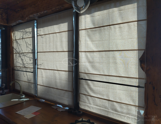 Портфолио работ Римские шторы