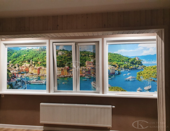 Портфолио Жалюзи на пластиковые окна без сверления