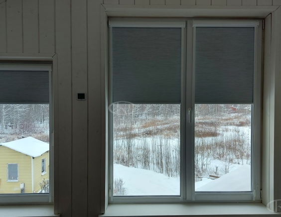 Портфолио Жалюзи на пластиковые окна без сверления