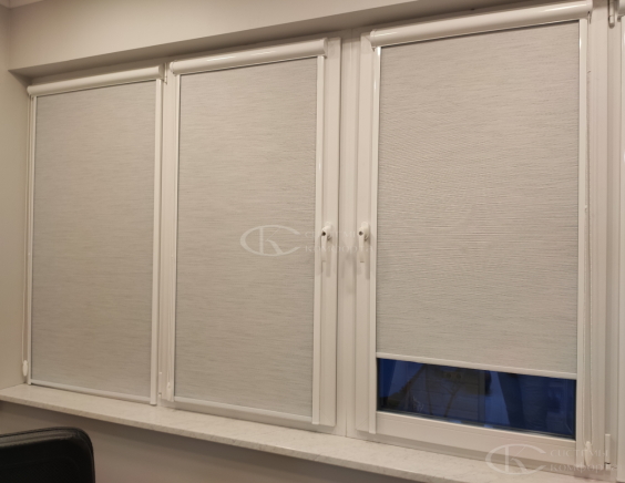 Портфолио Жалюзи на пластиковые окна без сверления