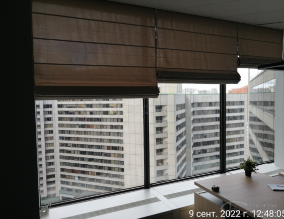 Портфолио работ Римские шторы