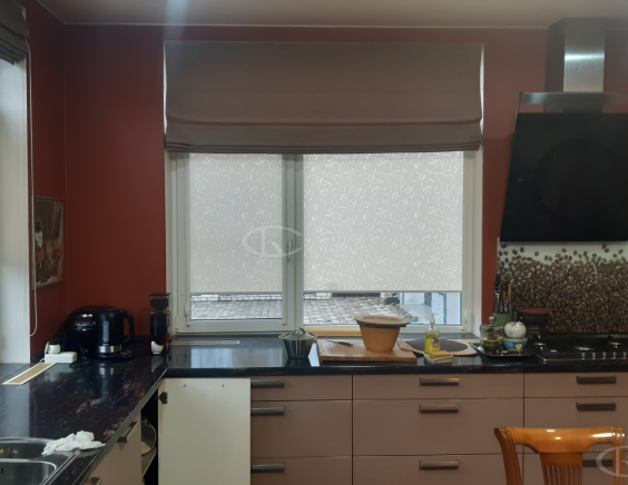 Портфолио работ Римские шторы