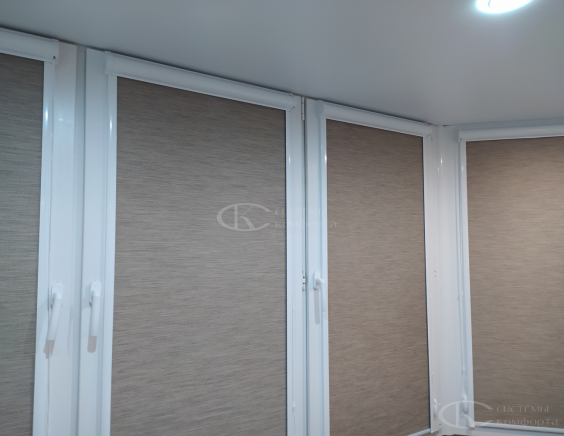 Портфолио Жалюзи на пластиковые окна без сверления