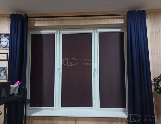 Портфолио Жалюзи на пластиковые окна без сверления