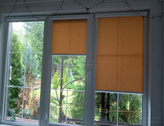 Портфолио Жалюзи на пластиковые окна без сверления