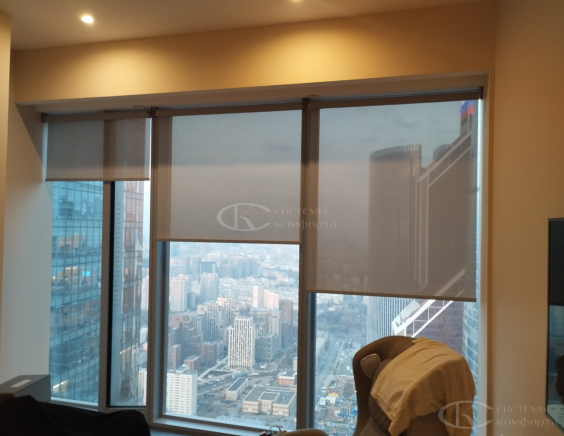 Портфолио Жалюзи на пластиковые окна без сверления