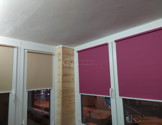 Портфолио Жалюзи на пластиковые окна без сверления