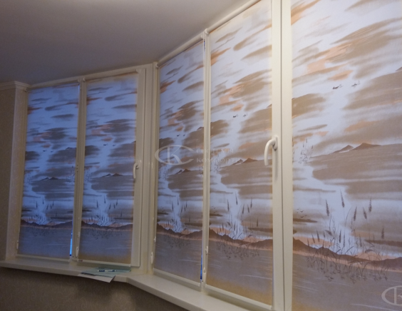 Портфолио Жалюзи на пластиковые окна без сверления