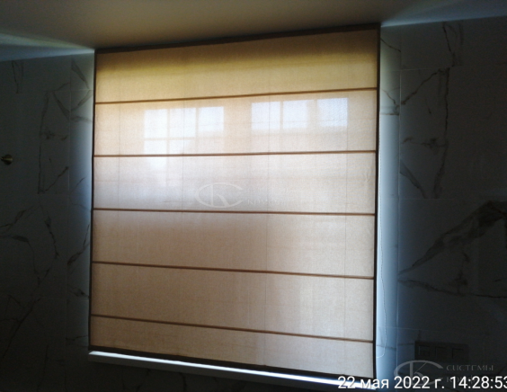 Портфолио работ Римские шторы