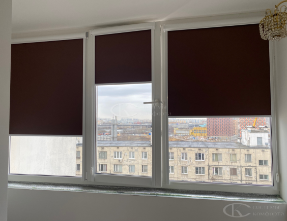 Портфолио Жалюзи на пластиковые окна без сверления