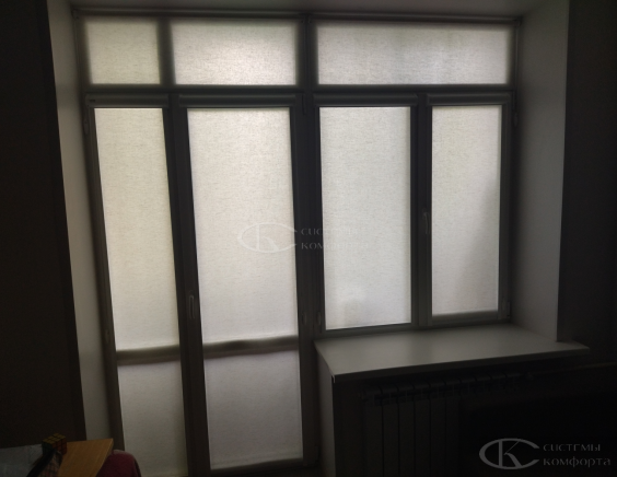 Портфолио Жалюзи на пластиковые окна без сверления