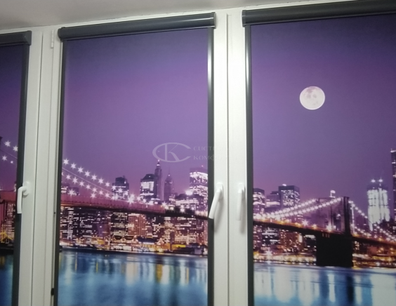 Портфолио Жалюзи на пластиковые окна без сверления