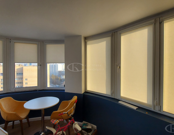 Портфолио Жалюзи на пластиковые окна без сверления