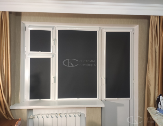 Портфолио Жалюзи на пластиковые окна без сверления