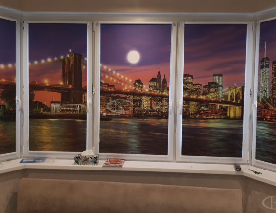 Портфолио Жалюзи на пластиковые окна без сверления