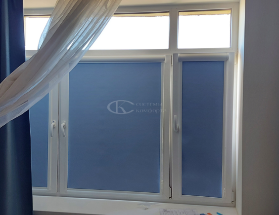 Портфолио Жалюзи на пластиковые окна без сверления